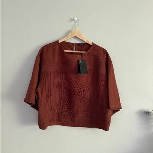 Massimo Dutti Rust Blouse